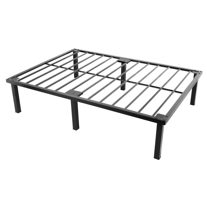 Ebern Designs Haiely Hotel Heavy Duty Steel Platform Bed Base with 2